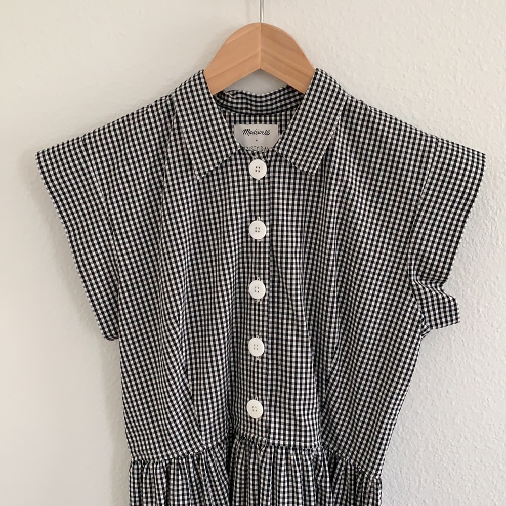 Christy Dawn Black and White Checkered Dress - Picture 3 of 7